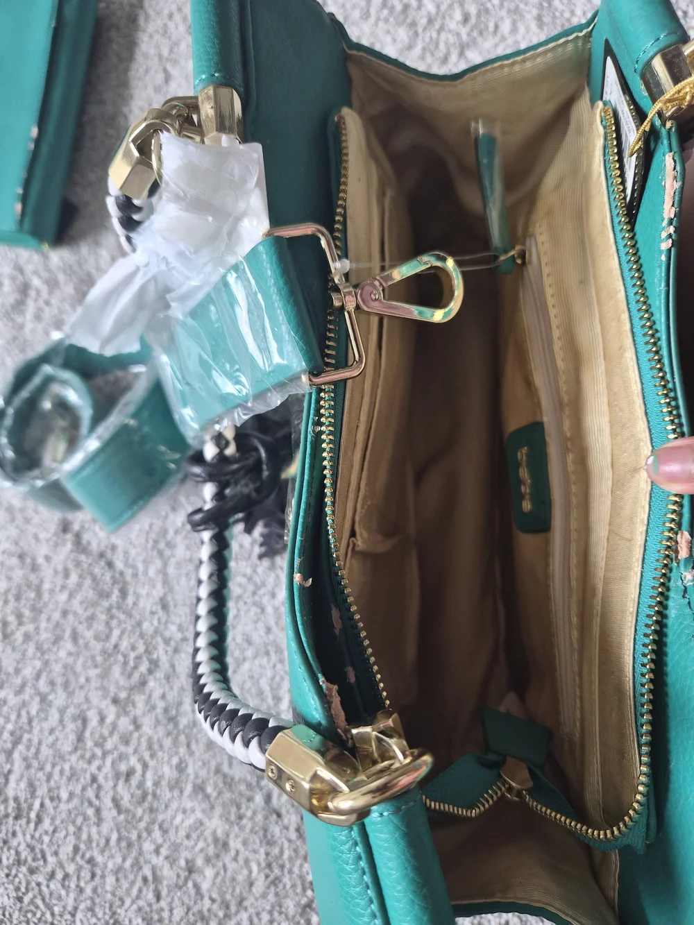 Green bebe handbag set